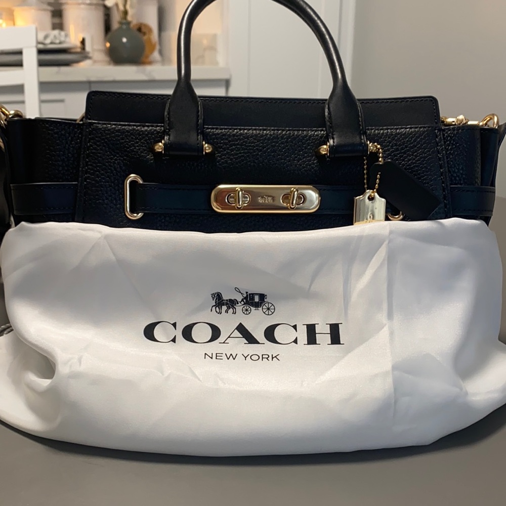Coach Swagger Bag 27inch Pebble Leather